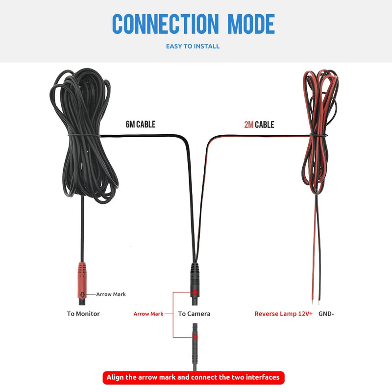 Câmera de Ré e Monitor LED 4,3 MJDOUD